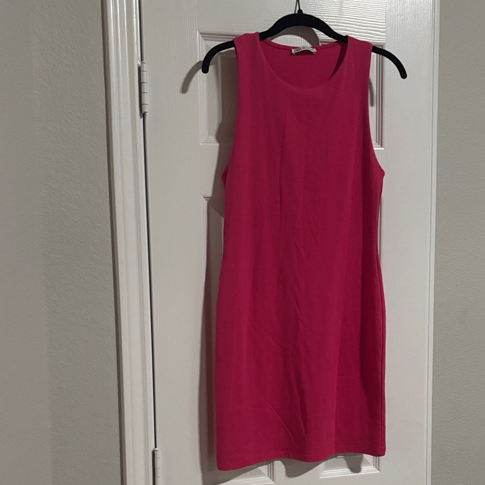 Zara Vibrant Pink Sleeveless Top